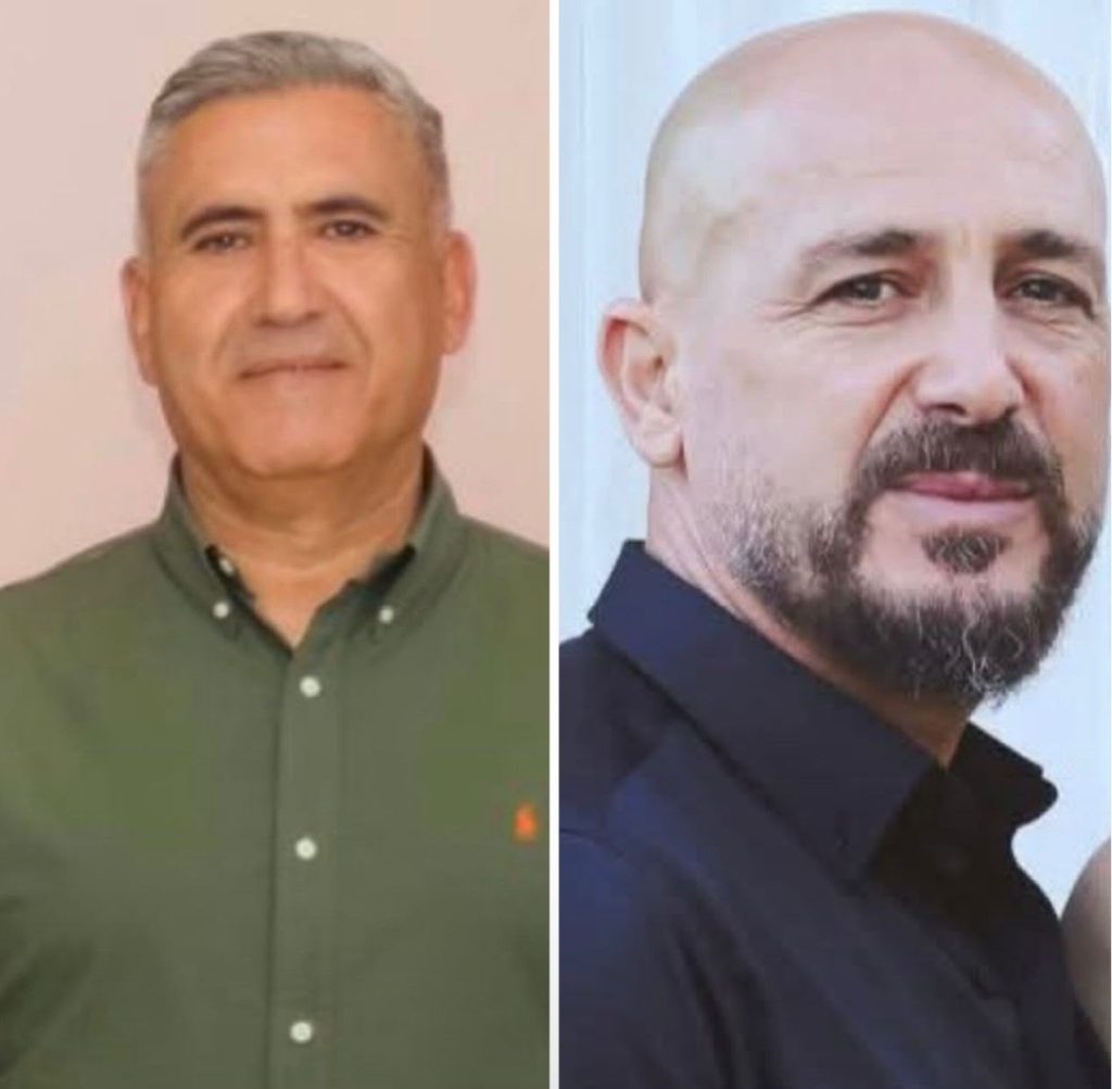 الضحيتان مروان أبو شاهين وسعادة سعادة
