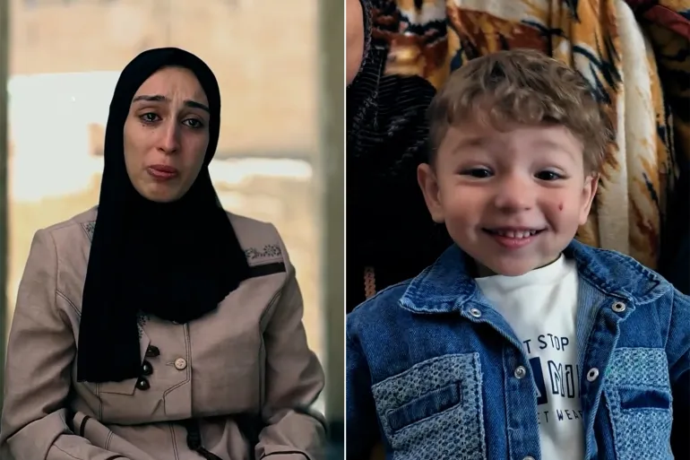 منذ أكثر من عامين ونصف تنتظر إسراء غنيم طفلها جميل الذي احتضنته آخر مرة بعد أيام من ولادته (الجزيرة)