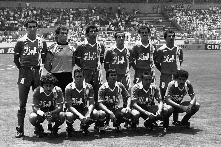 منتخب الجزائر في الثمانينات في مشاركة مونديالية في 1982 و1986 (أسوشييتد برس)