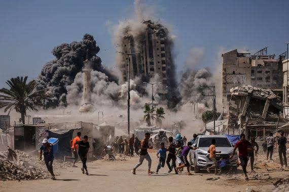 مسيرة للاحتلال تستهدف غرب خان يونس وتوقع شهيدين وعدداً من المصابين