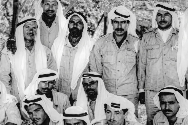 أعضاء منظمة سيناء العربية وهي تنظيم فدائي أسسته المخابرات المصرية بعد النكسة في سيناء ومدن القناة (مواقع التواصل)