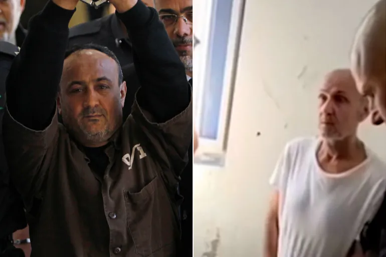 مروان البرغوثي لحظة اقتحام إيتمار بن غفير زنزانته في 18 فبراير/شباط الماضي (وكالات)