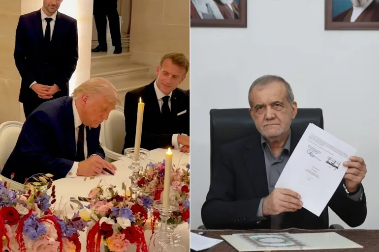 بزشكيان وترمب وقعا مذكرة التفاهم بهدف إنهاء الحرب، لكن عقبات عدة حالت دون تنفيذها (الجزيرة)